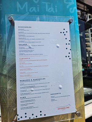 Menu photo 1 Shoreline San Diego, CA Menu photo 1 Shoreline San Diego, CA