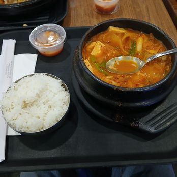 H Mart - Kimchi jjigae from one of the restaurants in the food court. - Grocery Near Me - Philadelphia, Pennsylvania H Mart - Kimchi jjigae from one of the restaurants in the food court. - Grocery Near Me - Philadelphia, Pennsylvania