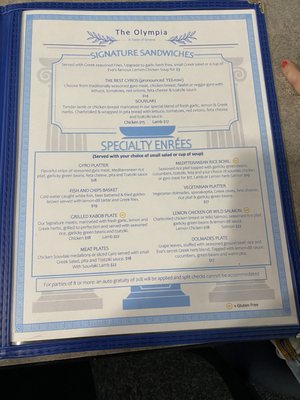Menu photo 7 The Olympia Coeur D Alene, ID Menu photo 7 The Olympia Coeur D Alene, ID