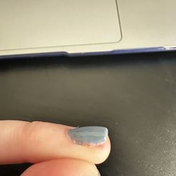 Cosmo Nail Bar - Can still see the previous purple nail color