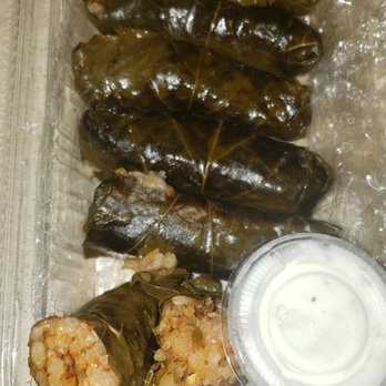 Leo's Taverna - Dolmades (6pcs rice leaf wraps) with tzatziki sauce - Greek Near Me - Honolulu, Hawaii