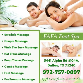 FAFA Foot Spa - Reflexology Near Me - Dallas, Texas