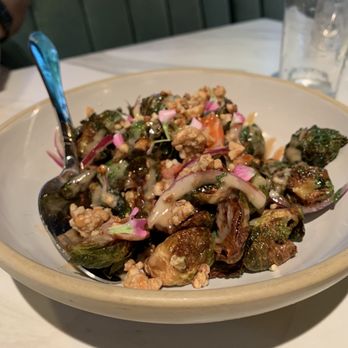 Falling Rabbit - Brussel sprouts, much flavor, much wow.   Yummy level -8 - New American Near Me - Duluth, Georgia