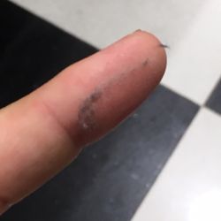 Forever 21 - Dust that came off the shelf. It was the same all over the store