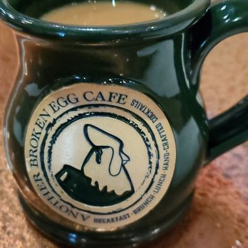Another Broken Egg Cafe - Coffee/tea served these cute mugs. - Breakfast & Brunch Near Me - Burbank, California Another Broken Egg Cafe - Coffee/tea served these cute mugs. - Breakfast & Brunch Near Me - Burbank, California