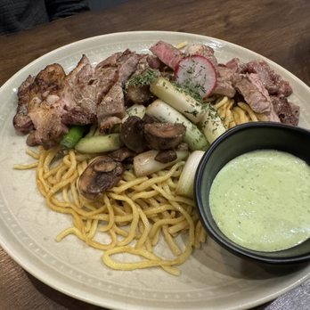 OMELI Kitchen - Ribeye garlic noodles - Vietnamese Near Me - Fullerton, California OMELI Kitchen - Ribeye garlic noodles - Vietnamese Near Me - Fullerton, California