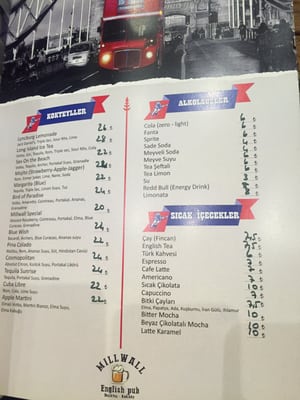 Menu photo 8 Millwall English Pub Istanbul, 34