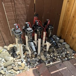 Sprinkler valve replacement. Sprinkler valve replacement.