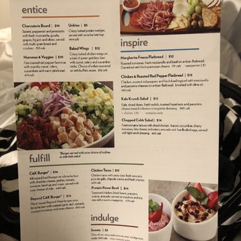 EVEN Hotel Alpharetta - Avalon Area - Dinner menu with prices (located on the back of the breakfast menu) - Hotels Near Me - Alpharetta, Georgia