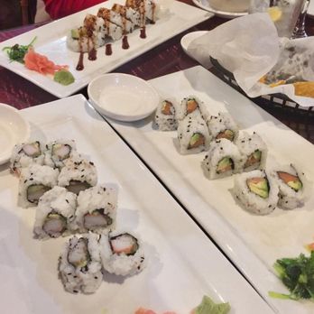 Pacific Rim - Salmon roll, California roll, Ebi roll (tempura was perfect) - Asian Fusion Near Me - Hobbs, New Mexico Pacific Rim - Salmon roll, California roll, Ebi roll (tempura was perfect) - Asian Fusion Near Me - Hobbs, New Mexico