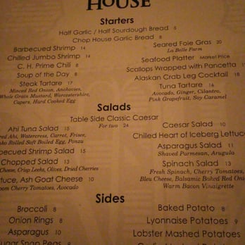 Arroyo Chop House - Menu - Steakhouses Near Me - Pasadena, California Arroyo Chop House - Menu - Steakhouses Near Me - Pasadena, California