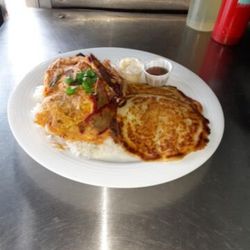 Char siu omelette