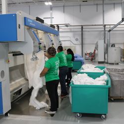 St Croix Linen - Caring team members to ensure the highest level of linen finishing