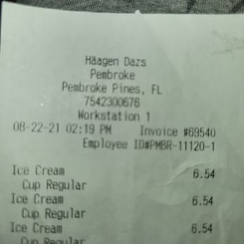 Häagen-Dazs - Mediocre service. - Ice Cream & Frozen Yogurt Near Me - Pembroke Pines, Florida Häagen-Dazs - Mediocre service. - Ice Cream & Frozen Yogurt Near Me - Pembroke Pines, Florida