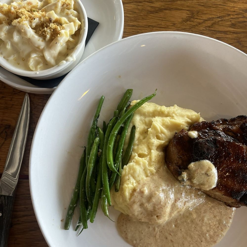 9 Mile Station - Pork Chop and mashed potatoes Mac and Cheese - Cocktail Bars Near Me - Atlanta, Georgia 9 Mile Station - Pork Chop and mashed potatoes Mac and Cheese - Cocktail Bars Near Me - Atlanta, Georgia