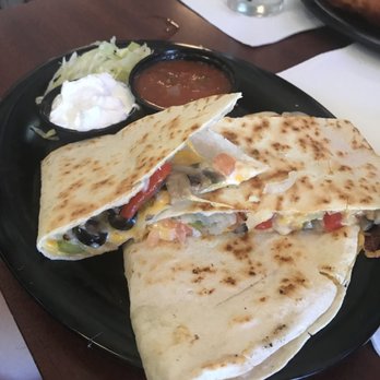 C View Inn - Veggie Quesadilla- mushrooms, black olives, peppers, tomatoes, cheese. Served with salsa and sour cream! - American Near Me - Cape May, New Jersey