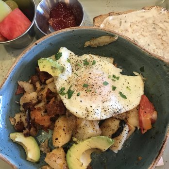 First Watch - The Farmhouse Hash - this is a half order at about 500 calories - super yummy! - Breakfast & Brunch Near Me - Glendale, Arizona First Watch - The Farmhouse Hash - this is a half order at about 500 calories - super yummy! - Breakfast & Brunch Near Me - Glendale, Arizona
