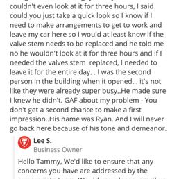 This is the review that was posted on yelp and Google... of course the email address was bogus This is the review that was posted on yelp and Google... of course the email address was bogus