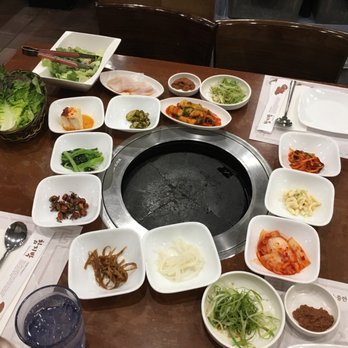 Hahm Ji Bach - A variety of Chan side dishes. Nice! - Korean Near Me - Flushing, New York Hahm Ji Bach - A variety of Chan side dishes. Nice! - Korean Near Me - Flushing, New York