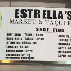 Estrella's Market - Menu noviembre 2021