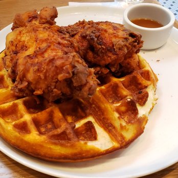 Flipper’s - Chicken and waffles. Chicken was juicy! - Pancakes Near Me - New York, New York Flipper’s - Chicken and waffles. Chicken was juicy! - Pancakes Near Me - New York, New York