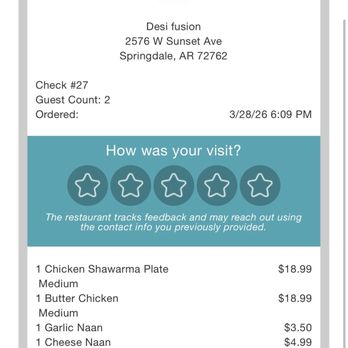 Desi Fusion - Food Trucks Near Me - Fort Smith, Arkansas