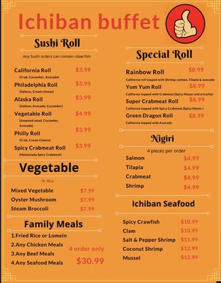 Menu photo 2 Ichiban Buffet Winder, GA Menu photo 2 Ichiban Buffet Winder, GA