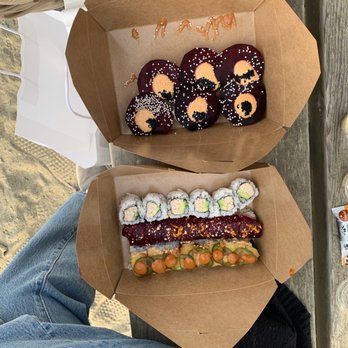 Shizen - Surprise Ending in top box, California Roll, Colonel 's Pipe and Secret Weapon in bottom box - Sushi Bars Near Me - San Francisco, California Shizen - Surprise Ending in top box, California Roll, Colonel 's Pipe and Secret Weapon in bottom box - Sushi Bars Near Me - San Francisco, California