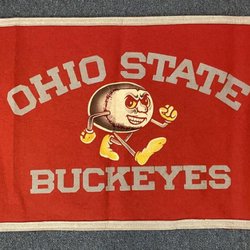 1960s Ohio State Banner we found in one of the homes we were doing an auction in!