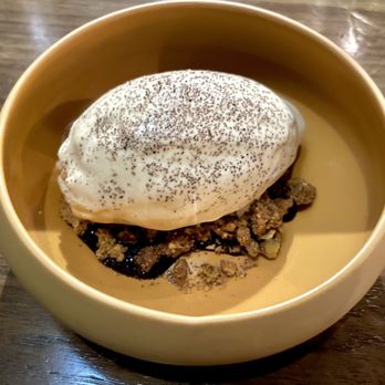 Grey Sweater - Chai ice cream over pistachio crumble - New American Near Me - Oklahoma City, Oklahoma Grey Sweater - Chai ice cream over pistachio crumble - New American Near Me - Oklahoma City, Oklahoma
