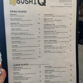 Sushi Q - Menu as of 7/27/2025. - Japanese Near Me - Sacramento, California Sushi Q - Menu as of 7/27/2025. - Japanese Near Me - Sacramento, California