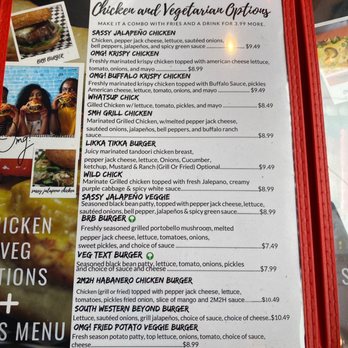OMG! Burger - Chicken & veggie menu - Burgers Near Me - Sugar Land, Texas