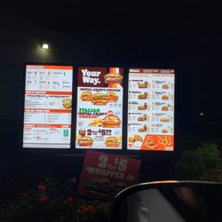 Burger King - Menu board