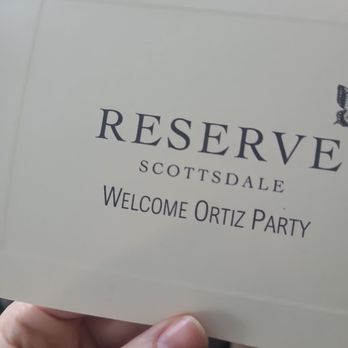 Reserve - My welcome sign - New American Near Me - Scottsdale, Arizona