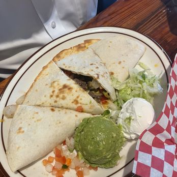 El Rancho Grande - Steak quesadilla that my husband got. He cleaned his plate!! - Mexican Near Me - Tulsa, Oklahoma El Rancho Grande - Steak quesadilla that my husband got. He cleaned his plate!! - Mexican Near Me - Tulsa, Oklahoma