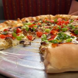 Stuffed Cheese Crust Italian Garlic Supreme Pizza