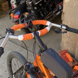 Arriving By Bike - New handlebars!