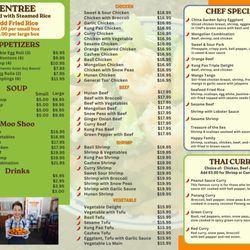 China Garden - Current Menu