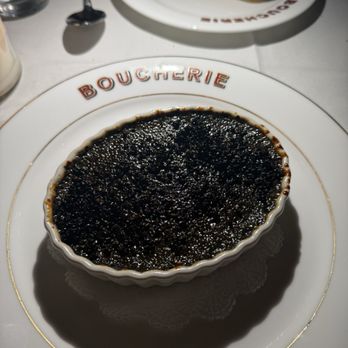 La Grande Boucherie - Black sesame crème brûlée - French Near Me - Miami Beach, Florida La Grande Boucherie - Black sesame crème brûlée - French Near Me - Miami Beach, Florida
