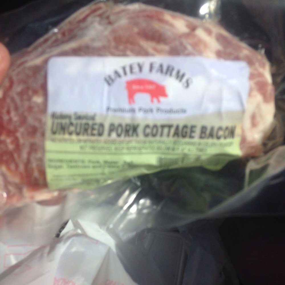 Batey Farms - Uncured port cottage bacon - Pick Your Own Farms Near Me - Murfreesboro, Tennessee Batey Farms - Uncured port cottage bacon - Pick Your Own Farms Near Me - Murfreesboro, Tennessee