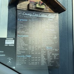 Food and drink menu