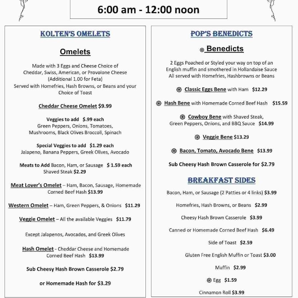 Pops Place - Menu - Breakfast & Brunch Near Me - Windham, Maine Pops Place - Menu - Breakfast & Brunch Near Me - Windham, Maine