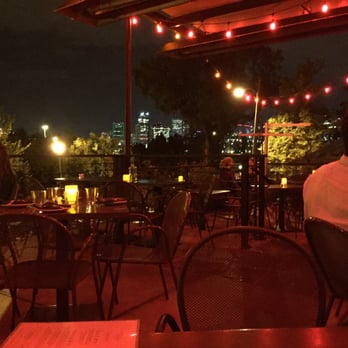 Root Down - Beautiful view of Downtown Denver from Rootdown's Terrace - New American Near Me - Denver, Colorado