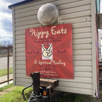 Hippy Eats and Spiritual Healing - Signage - Food Trucks Near Me - Austin, Texas Hippy Eats and Spiritual Healing - Signage - Food Trucks Near Me - Austin, Texas