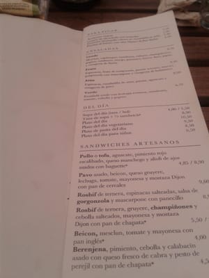 Menu photo 2 Mama's Cafe Barcelona, B Menu photo 2 Mama's Cafe Barcelona, B