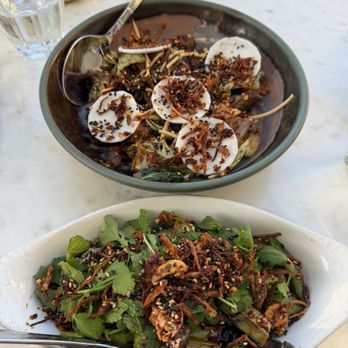 The Dutchess - Wok Fired  Beef Satay and Zuckerman Farm's Asparagus & Snap Peas - Cafes Near Me - Ojai, California