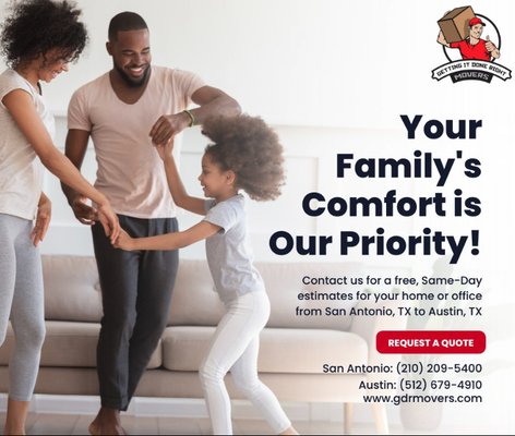 Long Distance Moving - Whether you are moving to another city, another state, or across the country, Getting It Done Right Movers will help get you there. Our professional moving services will help alleviate the stress of packing and moving your belongings from your current home or office to your next location. Making a long-distance move is one of life’s biggest moment. Let us help you get there. Long Distance Moving - Whether you are moving to another city, another state, or across the country, Getting It Done Right Movers will help get you there. Our professional moving services will help alleviate the stress of packing and moving your belongings from your current home or office to your next location. Making a long-distance move is one of life’s biggest moment. Let us help you get there.