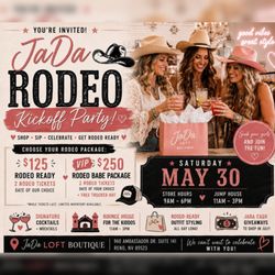 JaDa Loft Boutique - CALLING ALL JADA BABES
Join us Saturday, May 30 for our JaDa Rodeo Kickoff Party!
Grab your girls and come sip, shop, and get rodeo ready