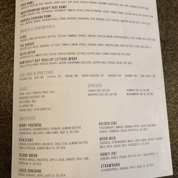 Lemon Press - Menu - Coffee & Tea Near Me - Nantucket, Massachusetts
