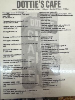 Menu photo 1 Dottie's Cafe Dubuque, IA